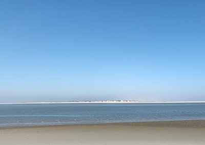 Ausblick von Baltrum auf das Meer